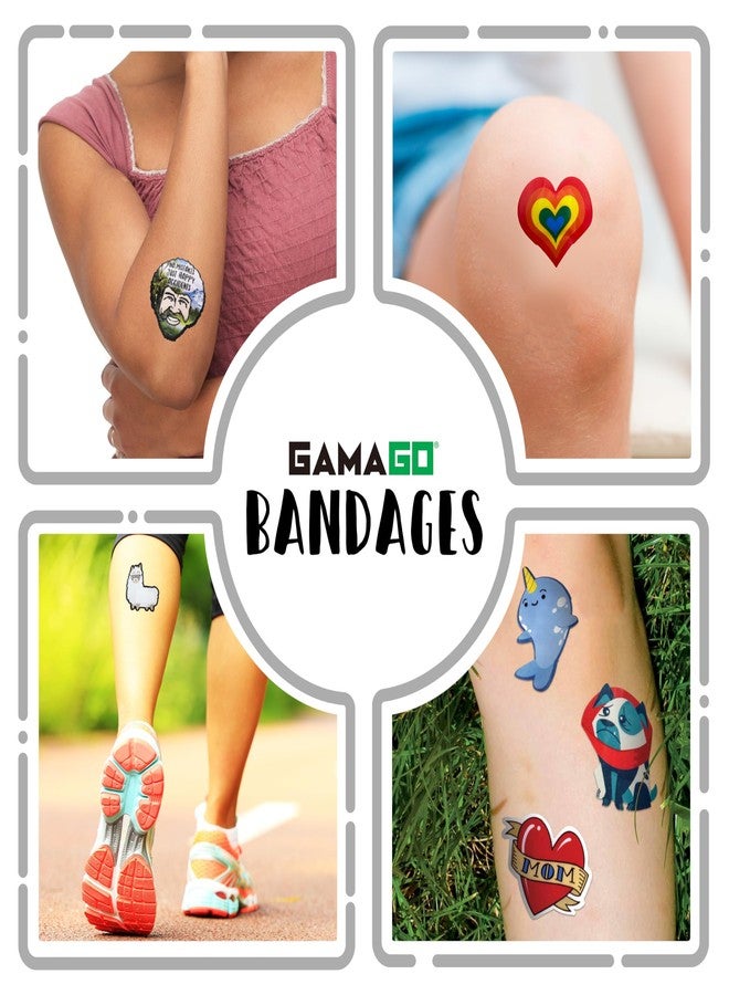 GAMAGO Rainbow Heart Bandages for Kids & Kidults - Set of 18 Individually Wrapped Self Adhesive Bandages - Sterile, Latex-Free & Easily Removable - Funny Gift & First Aid Addition - Image 4